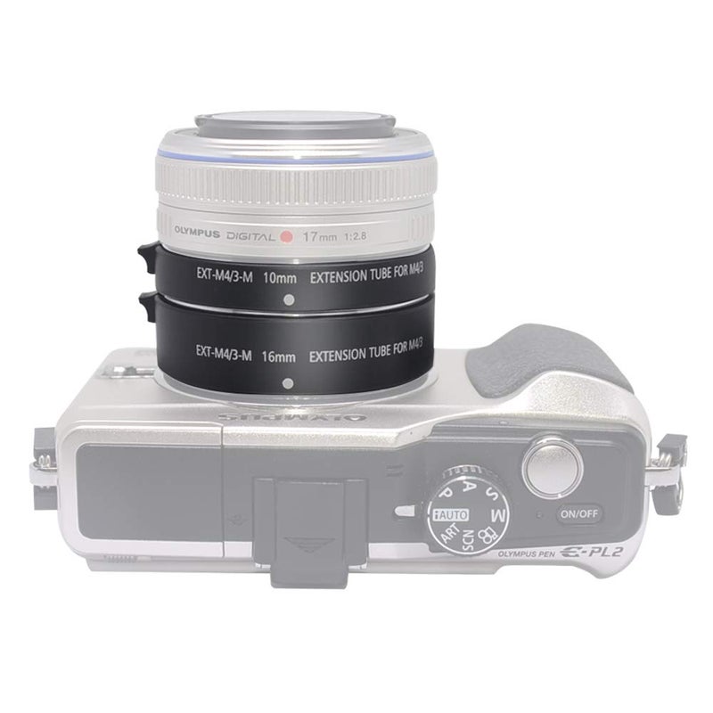 Mcoplus EXT-M4/3-M 10mm 16mm Automatic Extension Tube for Olympus Panasonic Micro 4/3 System Camera - Image 2